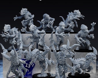 Hive Kelth: Sprogs & Sprinters - Zerg Swarm - Tyrannical - Single Model - Squad of 5 - Den of Imagination