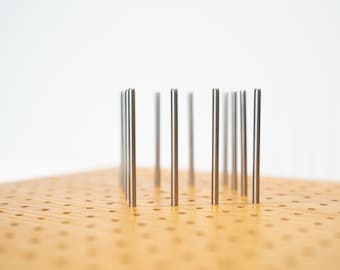 Stainless Steel Pins for Easy Crochet Wooden Blocking Board (12 cm / 4.72in) Extra Long Pack of 40