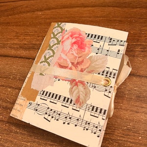 Handmade Junk Journal | Small Journal | Floral Junk Journal