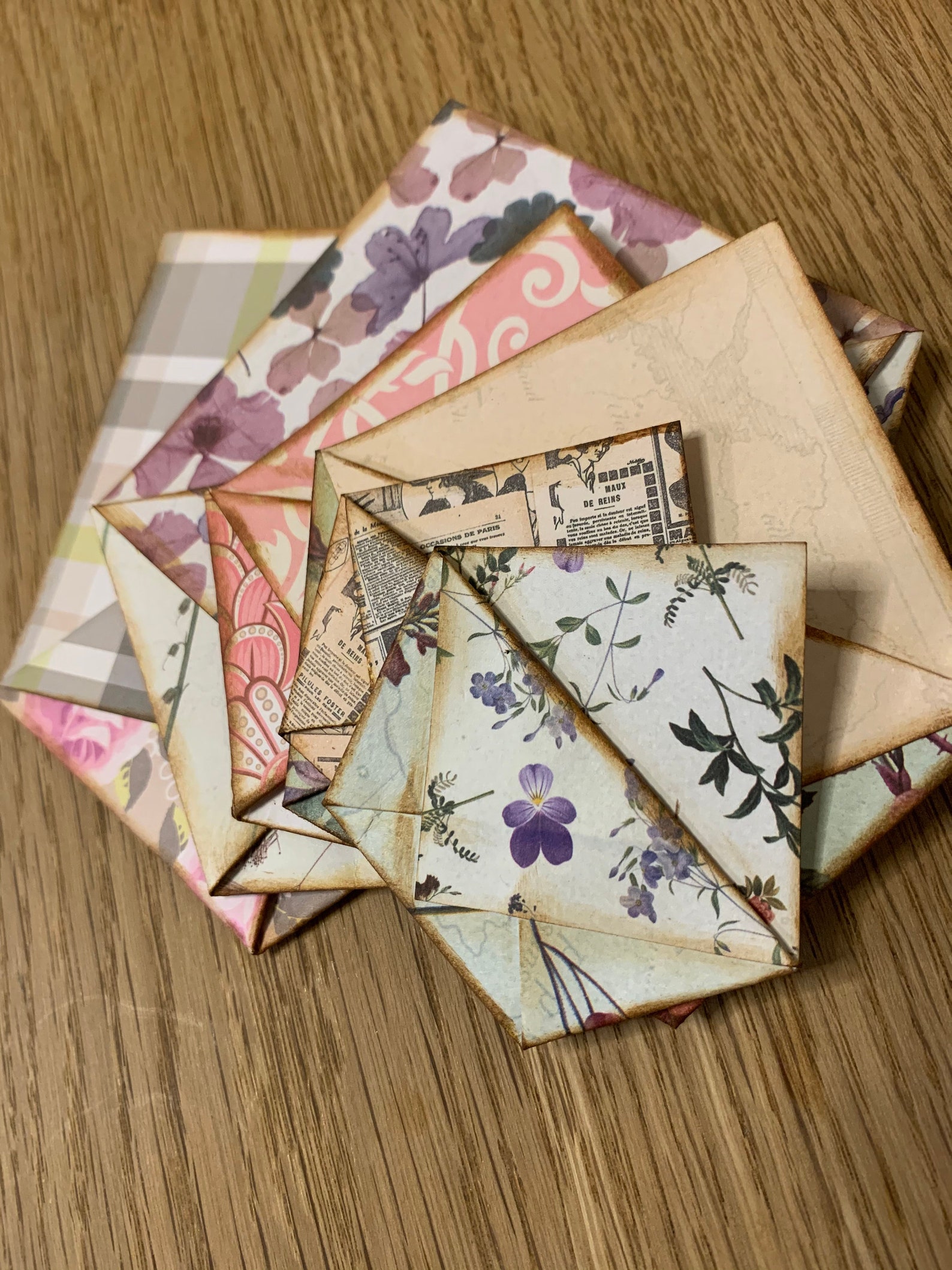 6 Junk Journal Envelope Pockets Etsy