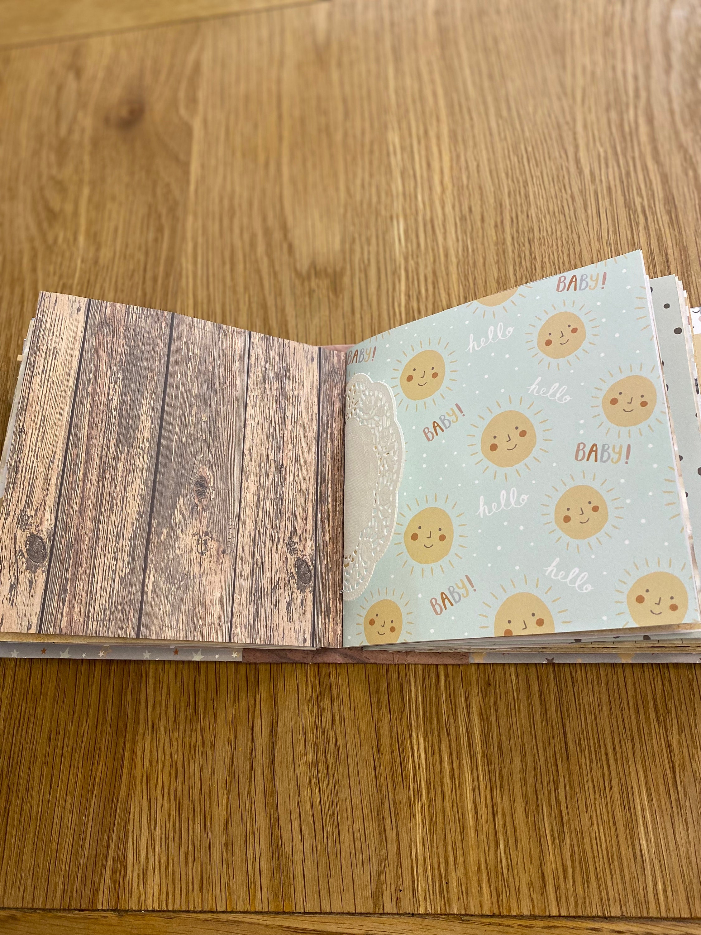 Handmade Baby Journal Baby Junk Journal Baby Album Etsy