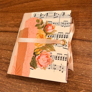 Handmade Junk Journal | Small Journal | Floral Junk Journal