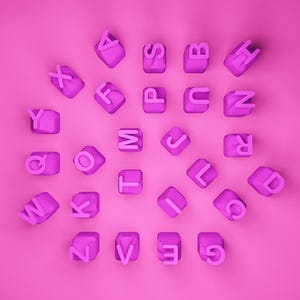Uppercase Alphabet Clay Stamps | Alphabet Letter Stamps | Polymer Clay Cutters and Tools | Polymer Clay & Pottery Stamp Set | Debossed Stamp