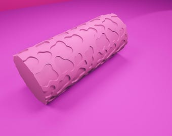 Cow Print Pattern Texture Roller | Debossed Cow Print Texture | Cow Pattern Texture | Polymer Clay | Clay Tools | Clay Texture Tool |
