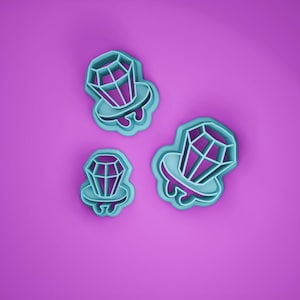Ring Pop Sucker Clay Cutter | Retro Nostalgia Clay Cutter | Embossed Cutter | Clay Stamps | Lollipop Candy Food Clay Cutter