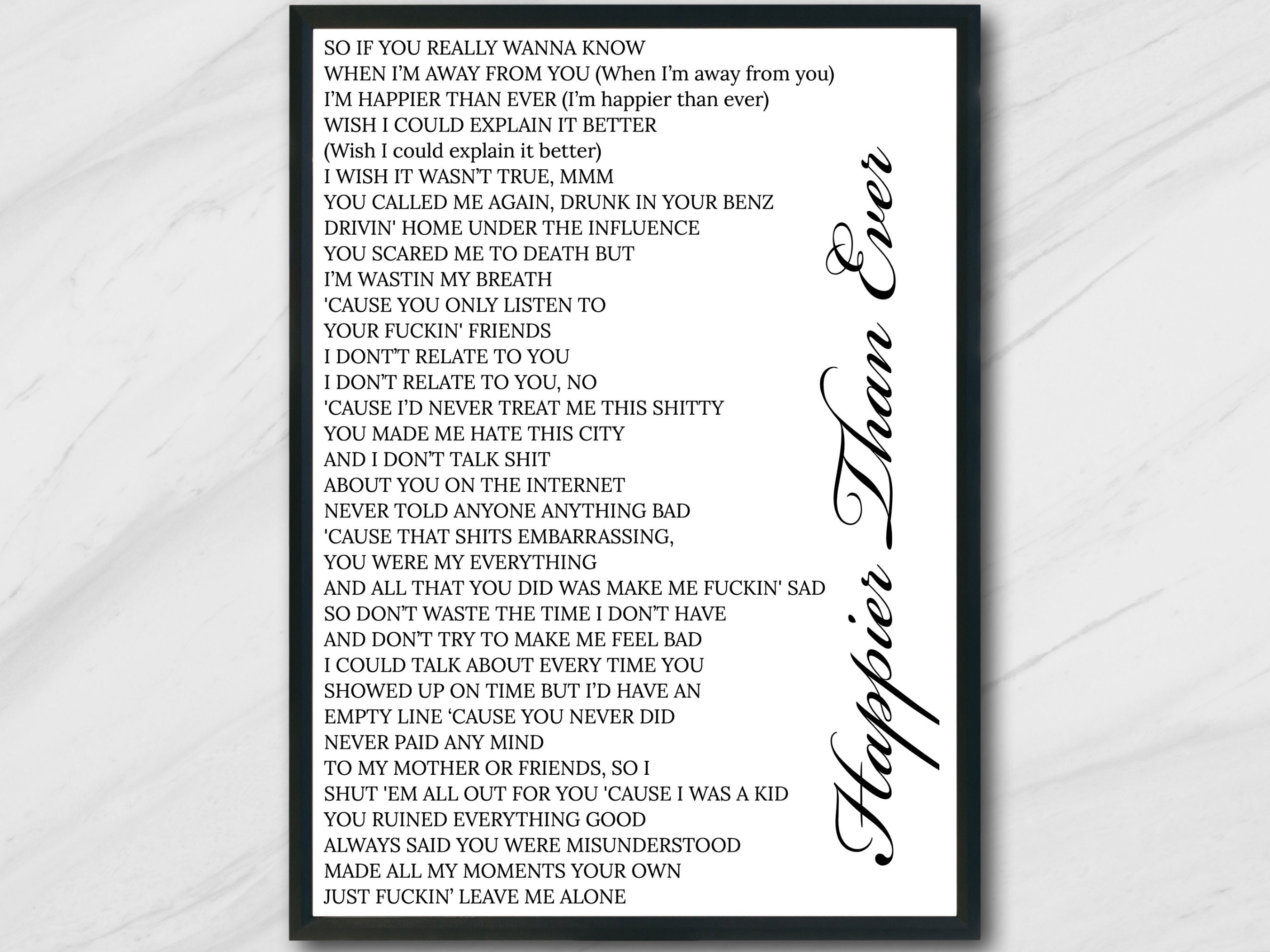 billie eilish happier than ever lyrics billie eilish happier than ever lyrics