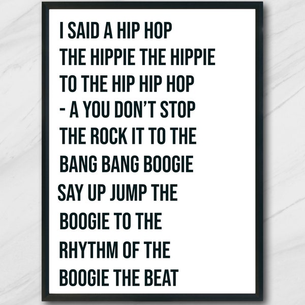 Rappers Delight Art Print Etsy