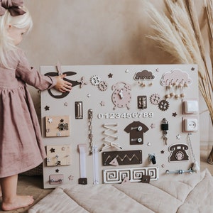 Montessori Activity Board: Personalized Wooden Sensory Toy