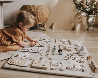 Tableau occupé pour tout-petit, Tableau d’activités, Cadeau pour tout-petits, Tableau Montessori, Conseil de développement, Cadeau pour tout-petits, Cadeau du 1er anniversaire