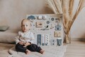 Developing Board, 1st Birthday Gift, Fast Shipping, New Baby Gift, Toddler Gift, Baby name busy board, Wooden Sensory Board product logo