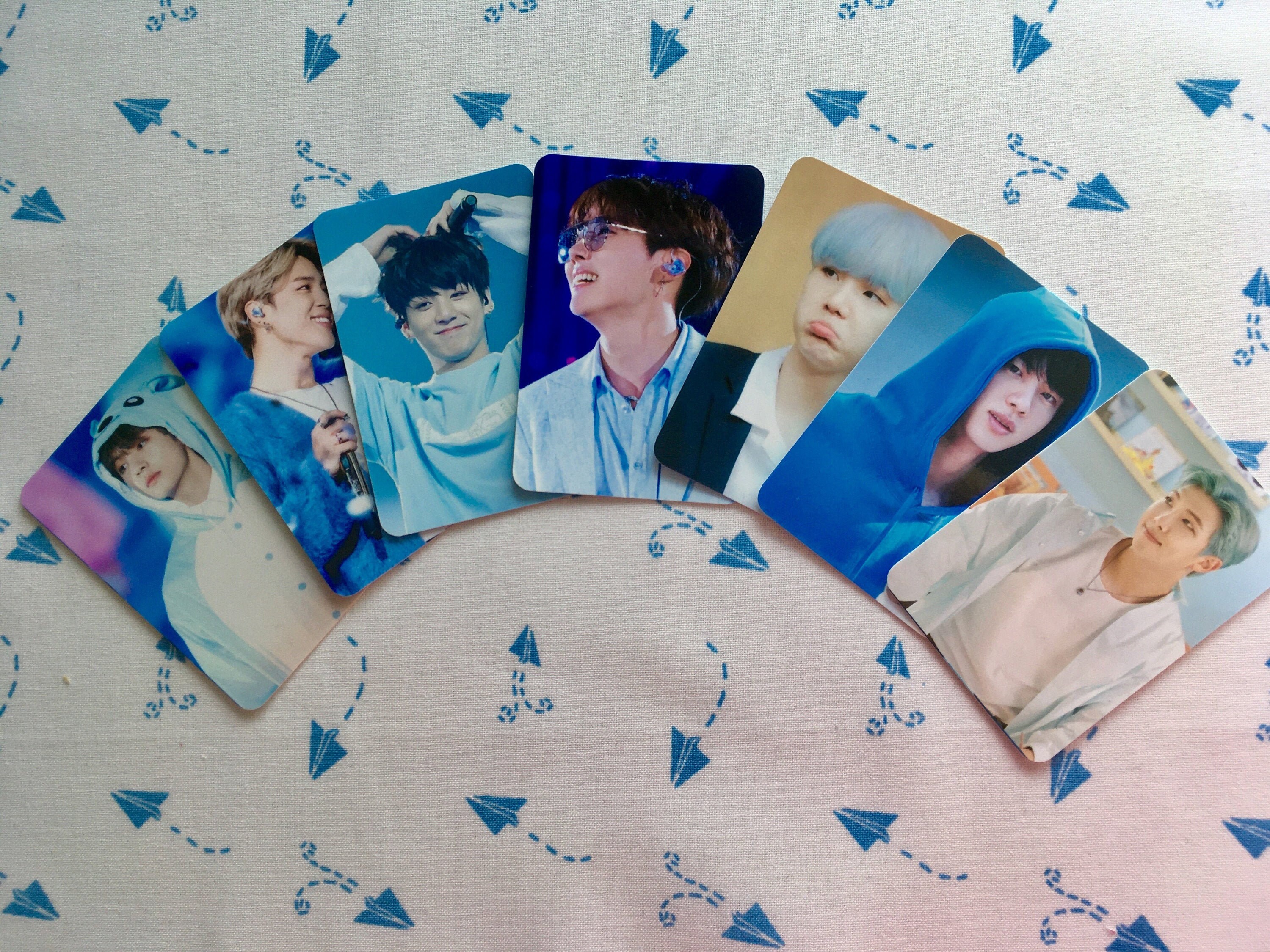 BTS Photocards Blue Pack Kpop Selca Cards BTS Album Cards Etsy UK