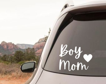 Boy Mom Car Decal Sticker - Vinyl Bumper Sticker
