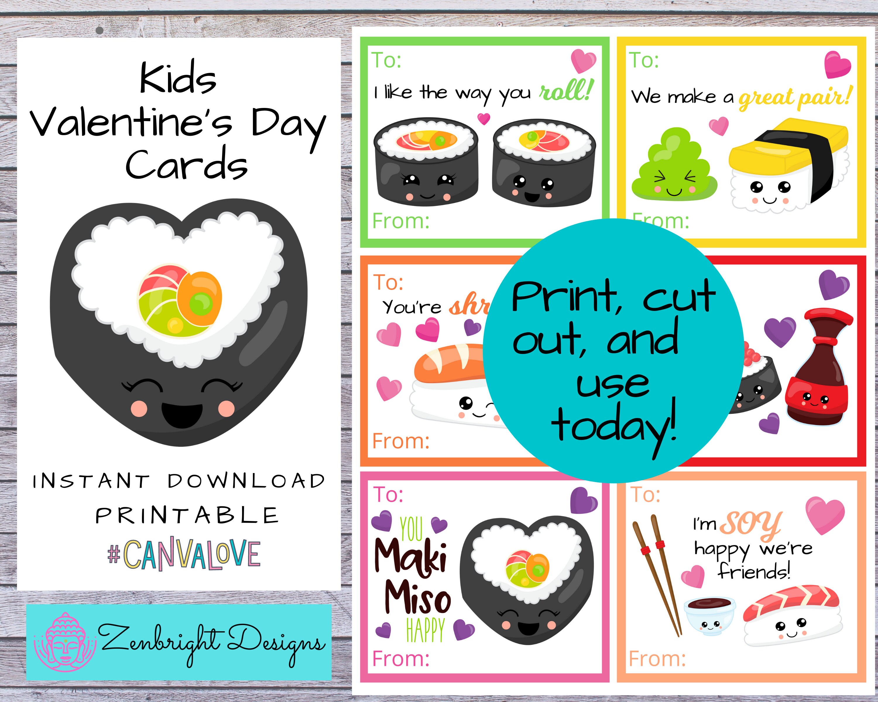 Kids Valentines Printable Valentines Kids Valentine's | Etsy