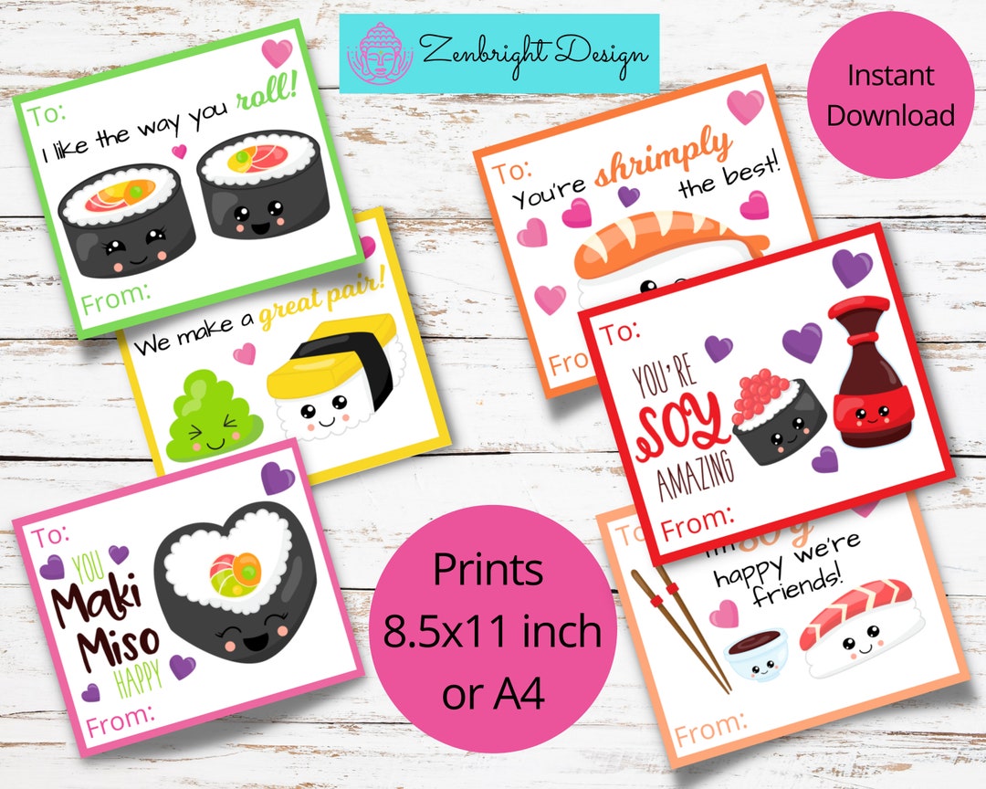 Kids Valentines Printable Valentines Kids Valentine's - Etsy