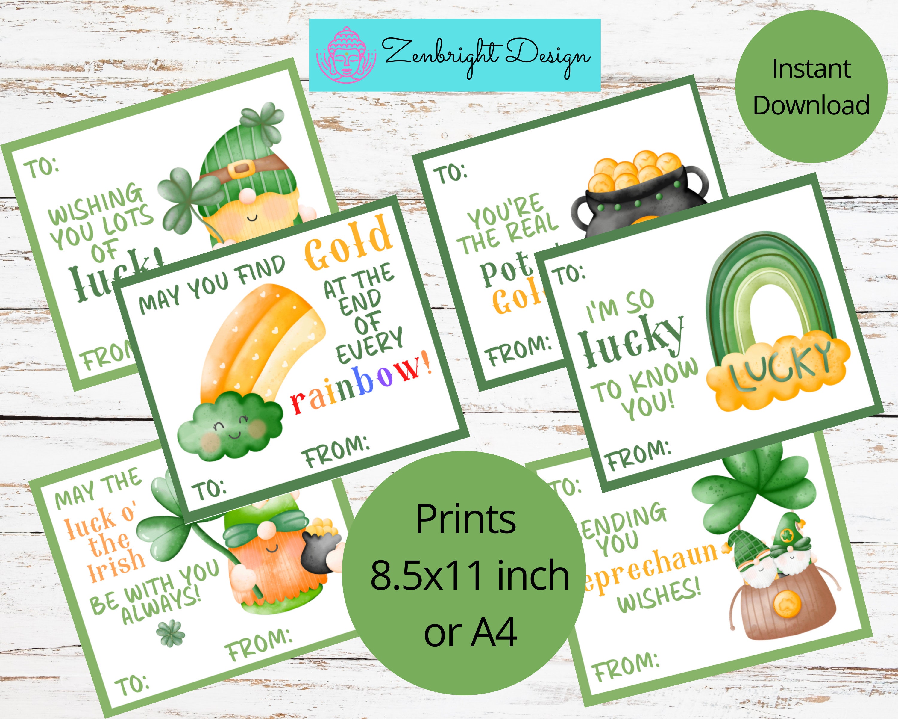 St. Patricks Day Cards for Kids, St. Patrick's Day Cards Printable ...