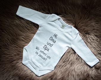 Hello Grandma & Grandpa | Baby body | Announcing pregnancy | Baby announce | Birth | Gift | Newborn