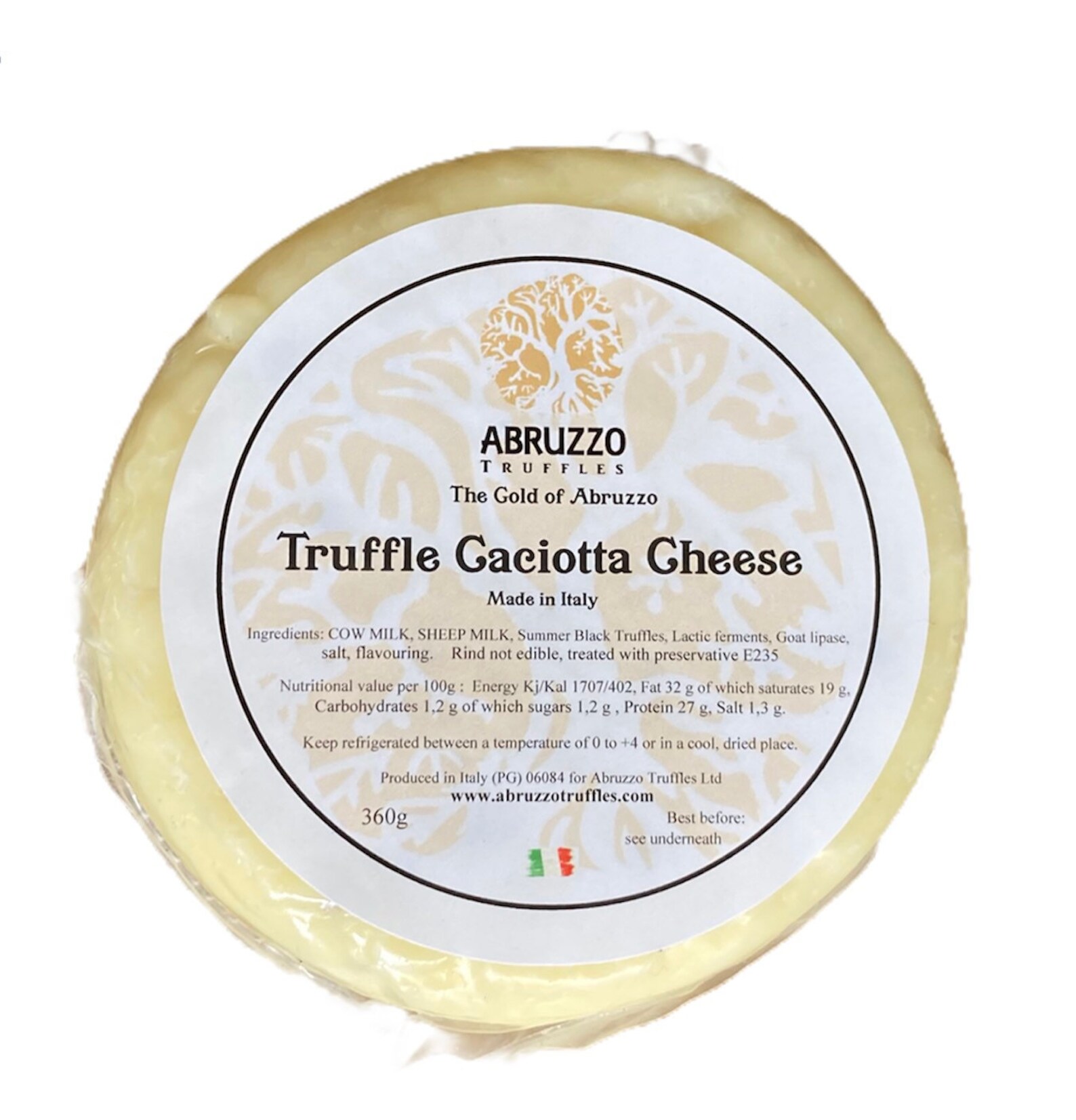 Artisan truffled cheese caciotta 360g Etsy
