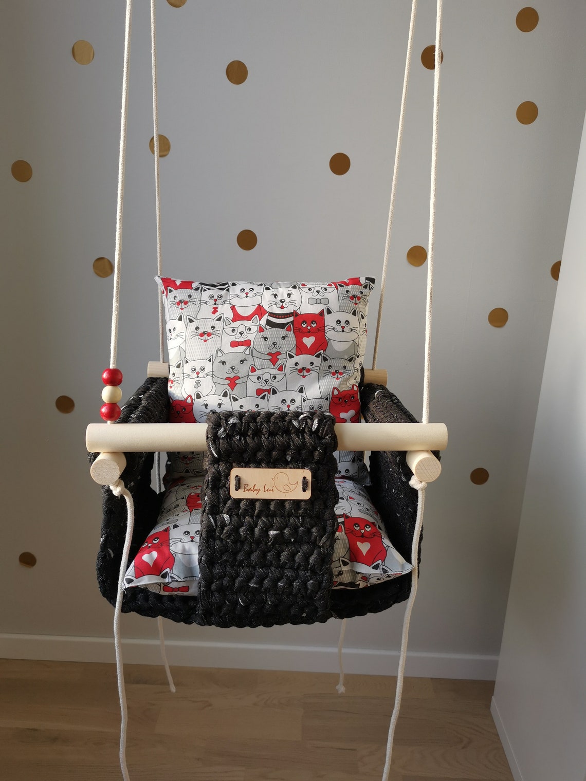 Crocheted Baby Swing Chair Kids Swing Baby Swing Chair Etsy