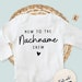 Baby Body &quot;New to the Crew&quot; personalisiert mit Namen | individuelle Anpassung | Personalisiertes Geschenk zur Geburt