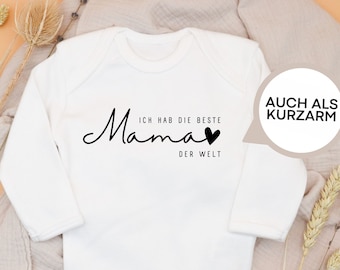 Baby Body beste Mama der Welt | Geburtstag Mama | 0 - 18 Monate | individuelle Anpassung möglich | Geburtstagsgeschenk Mutter