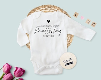 Personalisierter Baby Body zum Muttertag mit Namen - Das perfekte Muttertagsgeschenk für stolze Mamis!