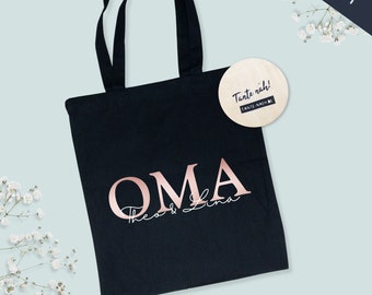 Stofftasche | Jute Beutel | Oma | Stoffbeutel Oma | Geschenk | Geburt | mit Personalisierung | Geschenk Enkel