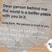 → auf Etsy ansehen: Bügelbild dear person behind me | zum Aufbügeln | Statement Shirt | the world is a better place with you Bügelbild dear person behind me | zum Aufbügeln | Statement Shirt | the world is a better place with you