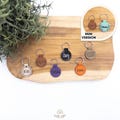 Hundemarke geräuschlos mini 25mm | klein | personalisiert mit Gravur | Kunstleder | Name & Telefonnummer | leicht | wasserfest | klimperfrei product logo