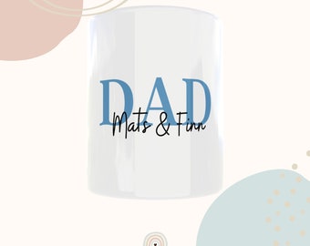 Tasse Dad | Tasse personalisiert | Geschenk Vatertag | Geburtstag Papa | Vater | Tasse Papa