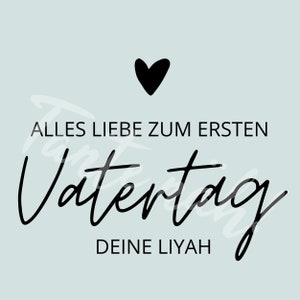 Bügebild Vatertag personalisiert Bügelbild für Textilien personalisiert Bügelbild Vatertag mit Namen Geschenk Vatertag Bild 2