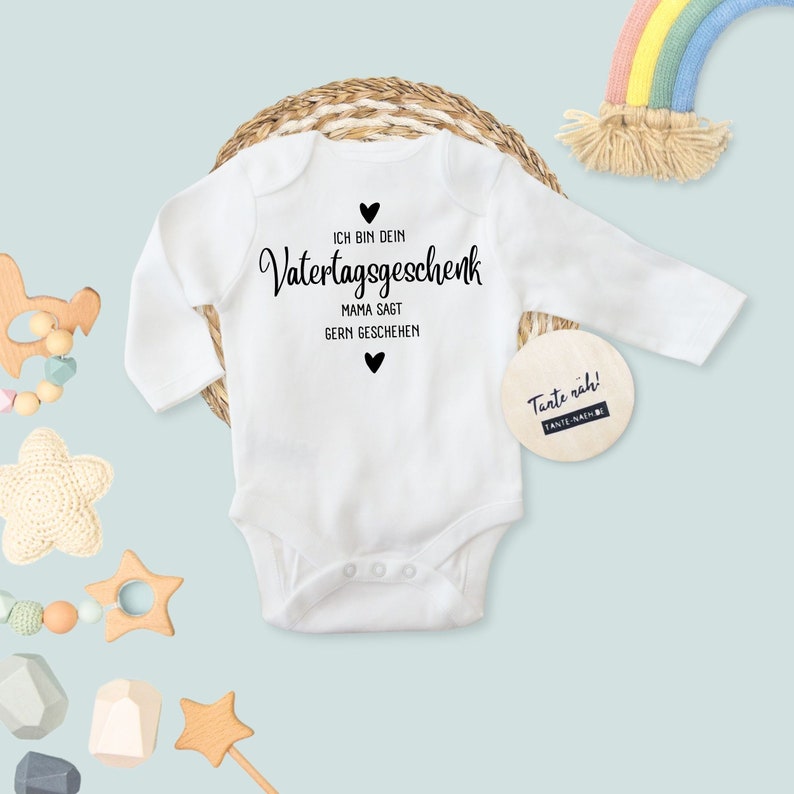 Baby Body Vatertag personalisiert Ich in dein Vatertagsgeschenk 0 18 Monate individuelle Anpassung möglich Geschenk für Papa Bild 1