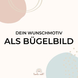 Schriftzug zum Aufbügeln Bügelbild für Textilien personalisiert Bügelbild Wunschname Name Bügelbild Wunschtext Bild 1