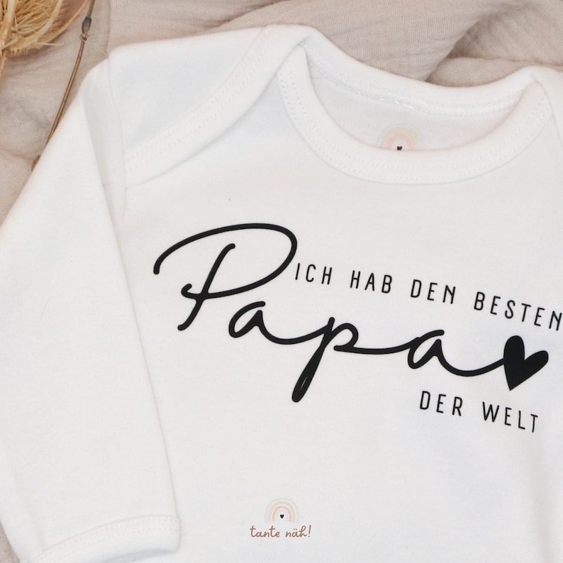 Baby Body bester Papa der Welt Geburtstag Papa 0 18 Monate individuelle Anpassung möglich Geburtstagsgeschenk Vater image 2