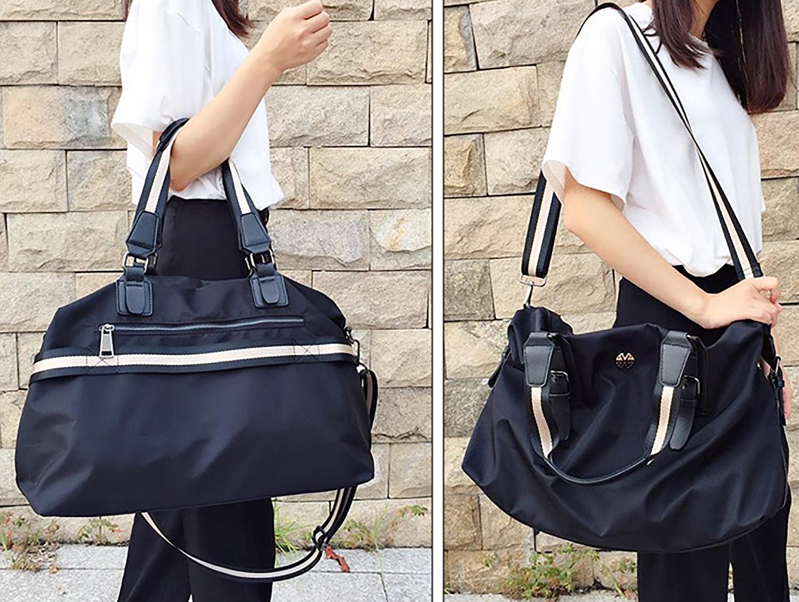 Travel Bag Nylon Women Tote Bag Large Shoulder Bag Crossbody Etsy Canada