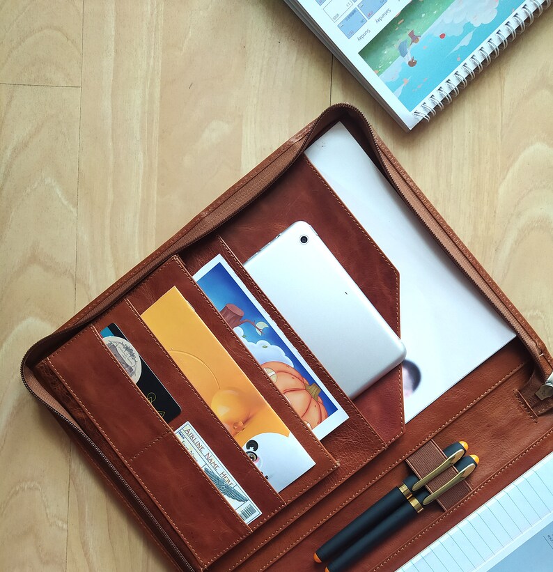 Personalized Leather Portfolio Clipboard Padfolio A4 Letter Etsy