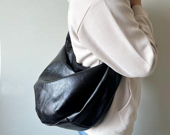 Bolso bandolera de piel vegana, bandolera para mujer, bolso de gran capacidad para hombre, mochila unisex para estudiantes y ciclismo.