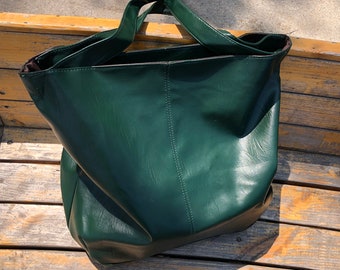 Große weiche Frauen Leder Tote, Frauen Umhängetasche Crossbody Bag, Vegan Leder Slouchy Tasche, Hobo Tasche, Einkaufstasche, Arbeitstasche, Hochzeitsgeschenk