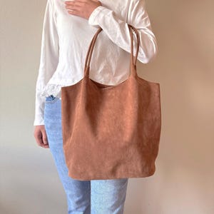 Handgefertigte Wildleder Frauen Handtasche Schulter Unterarm Tragetasche, Frauen Tägliche Arbeitstasche Reise Slouchy Hobo Tasche, Frauen Geldbeutel Brieftasche, Hochzeitsgeschenk Sie