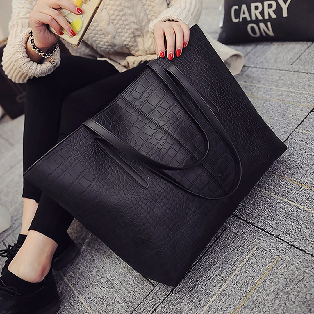 Leather Women Handbags Shoulder Bag Large Capacity Leather - Etsy