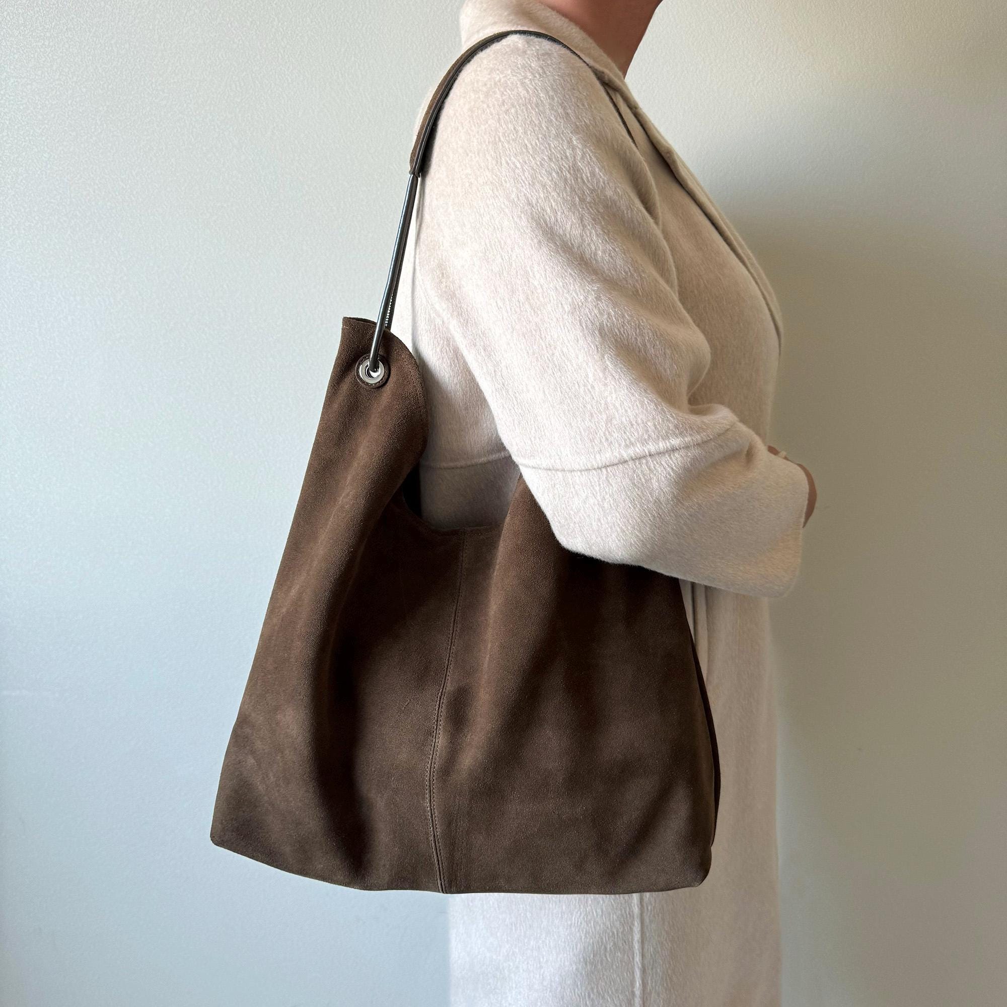Tas Voor Dagelijks Gebruik Schoudertas Crossbody KlaOYer Geweven Faux Suede Tote Bag Voor Vrouwen Grote Vegan Hobo Geweven Suède Shopper Schoudertas Reizen