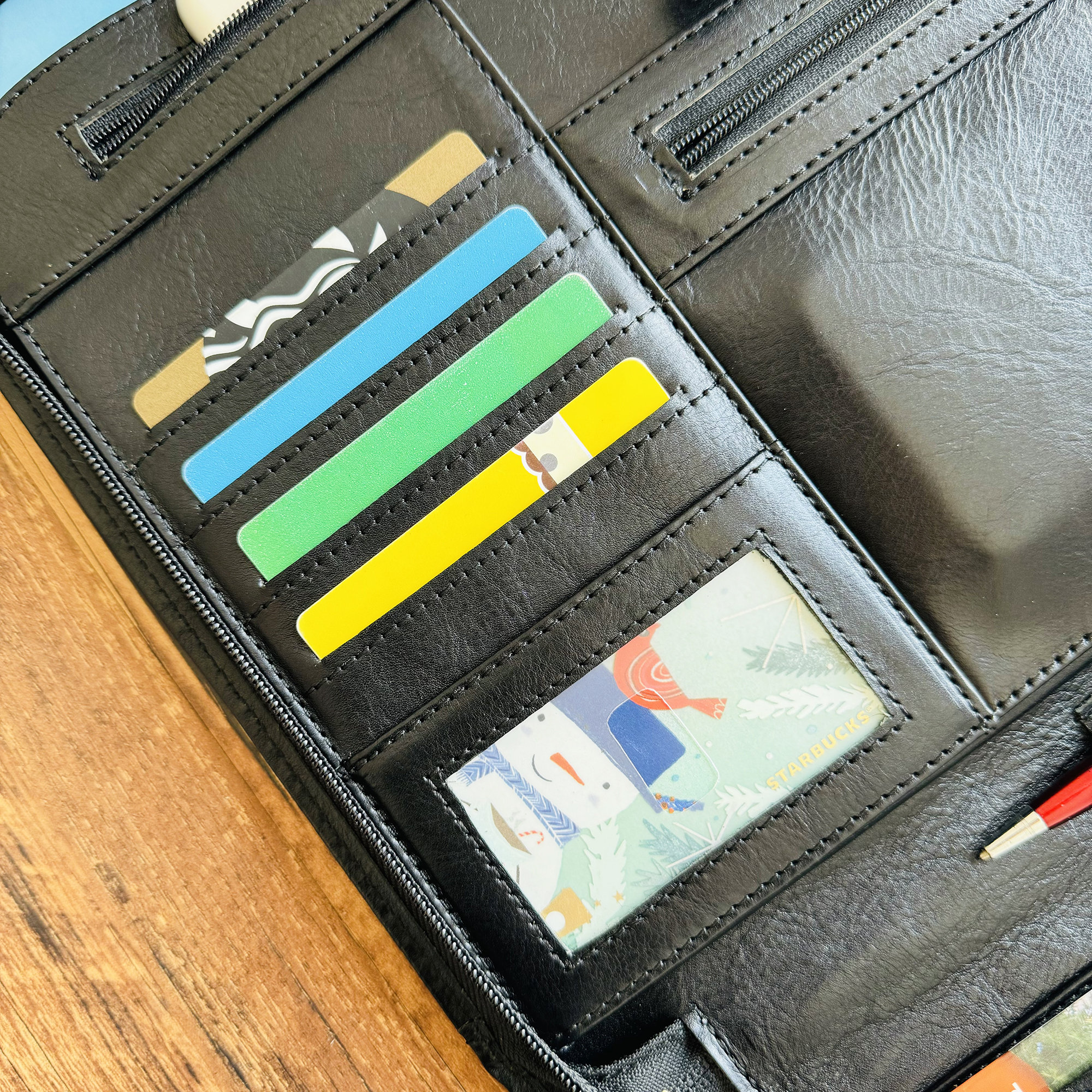 カスタムポートフォリオレザーフォルダー、レターサイズメモ帳用