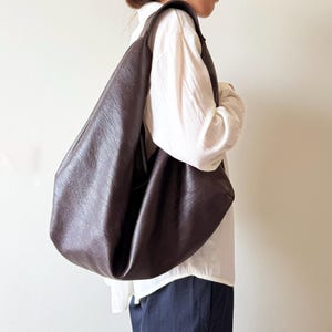 Large Capacity Soft Vegan Leather Tote Bag for Women, Women Shoulder Bag, Women Slouchy Bag Handbag for Daily Work, Birthday Gift for Her