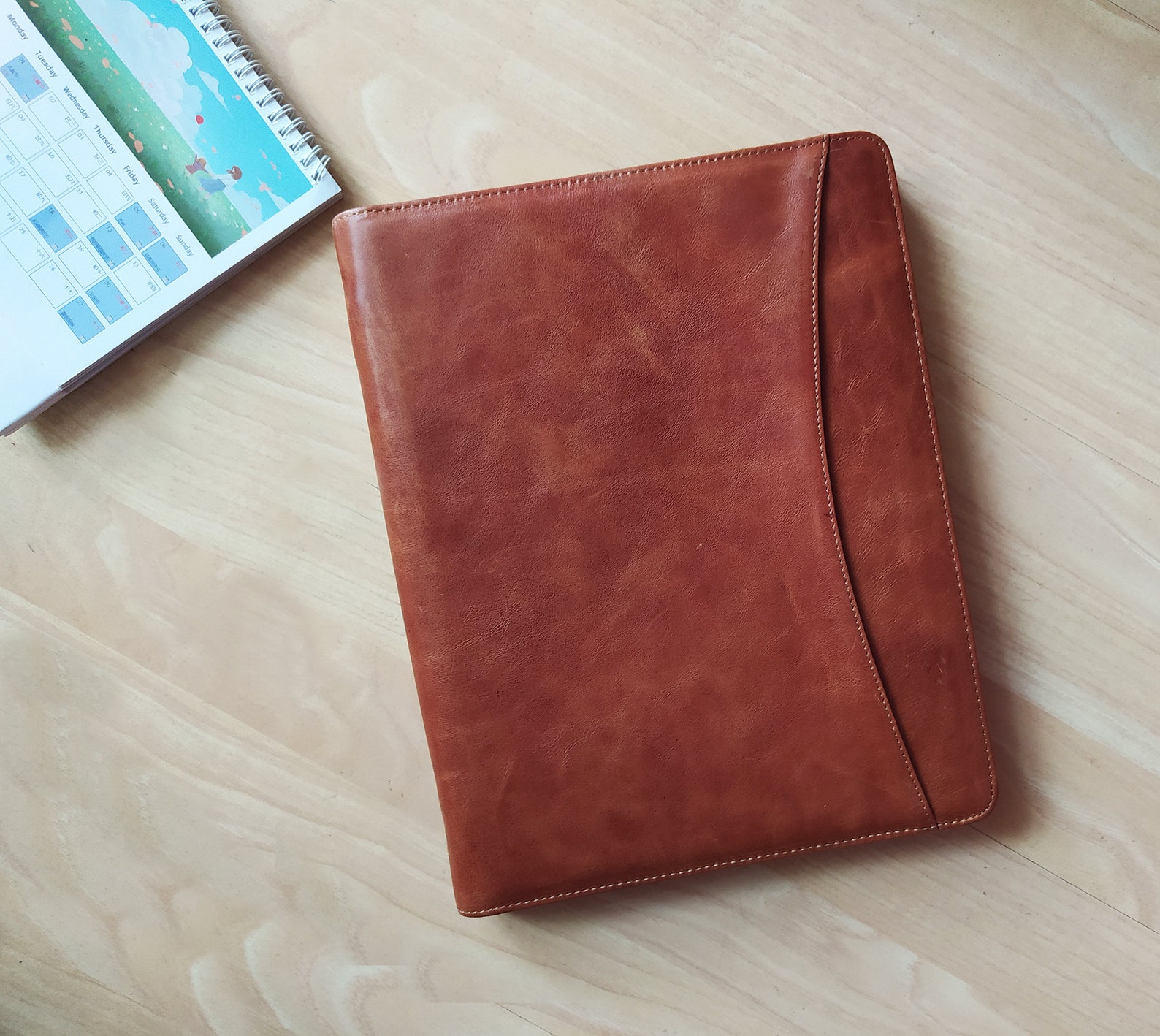 Personalized Leather Portfolio Clipboard Padfolio A4 Letter Etsy