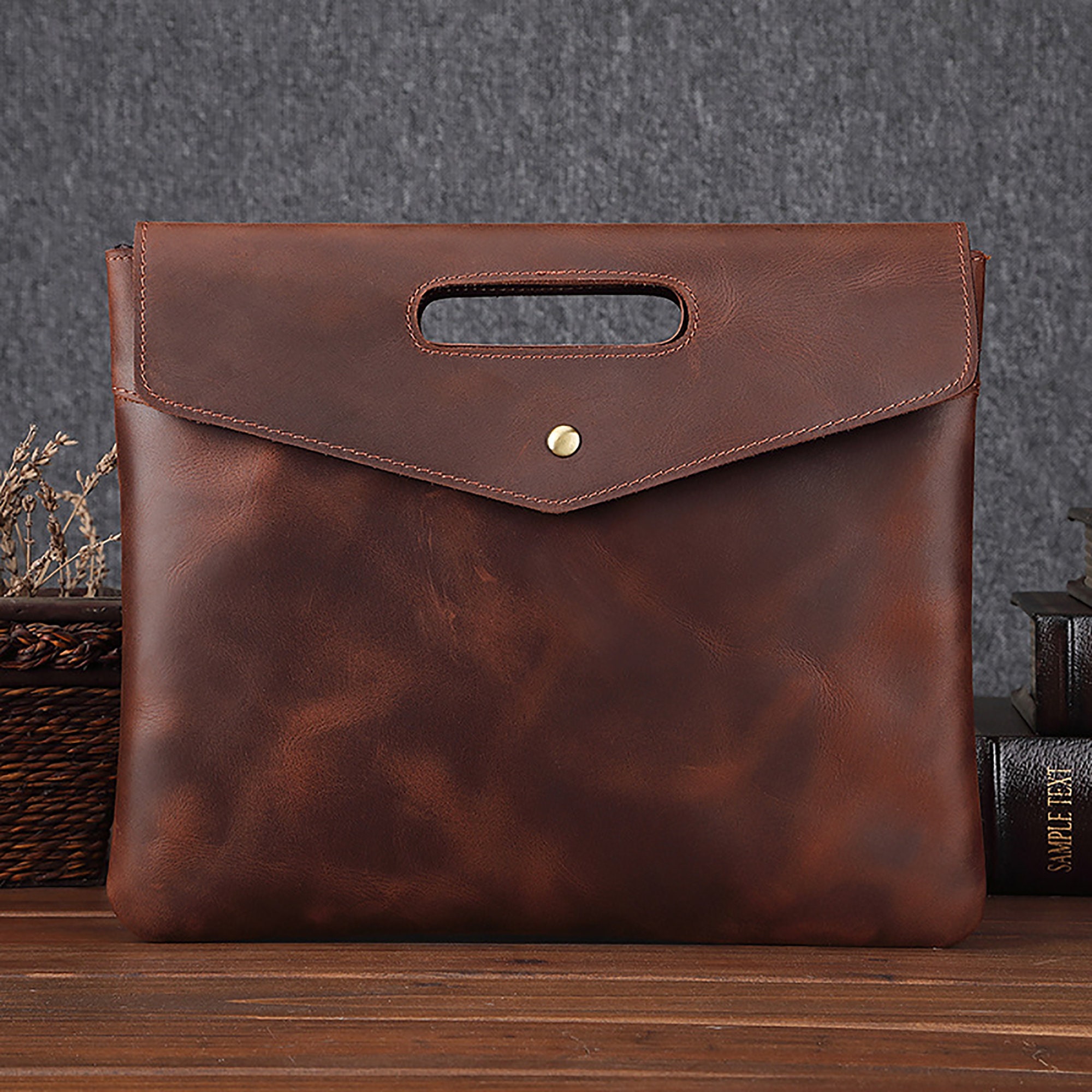 Mens Business Handbag Faux Clutches Bag Vintage Briefcase Pouch Envelope bag Mens Business Handbag Faux Clutches Bag Vintage Briefcase Pouch Envelope bag