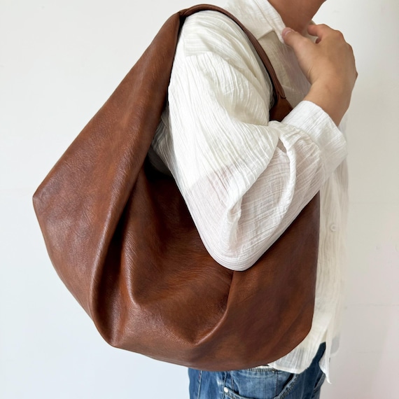 Bolso Grande De Mujer En Piel Sintética Suave - Bolso De Trabajo, Hombro, Tamaño Extra (70x40x28 Cm), Ideal Como Regalo