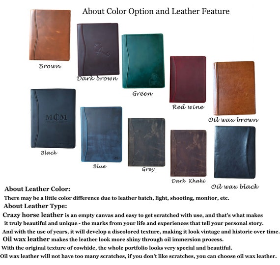 Custom 7 Ring Check Binder Portfolio -leather Binder With Zippered Closure - 600 Check Capacity -9x13 Inch Sheets -document & Card Organizer - Etsy