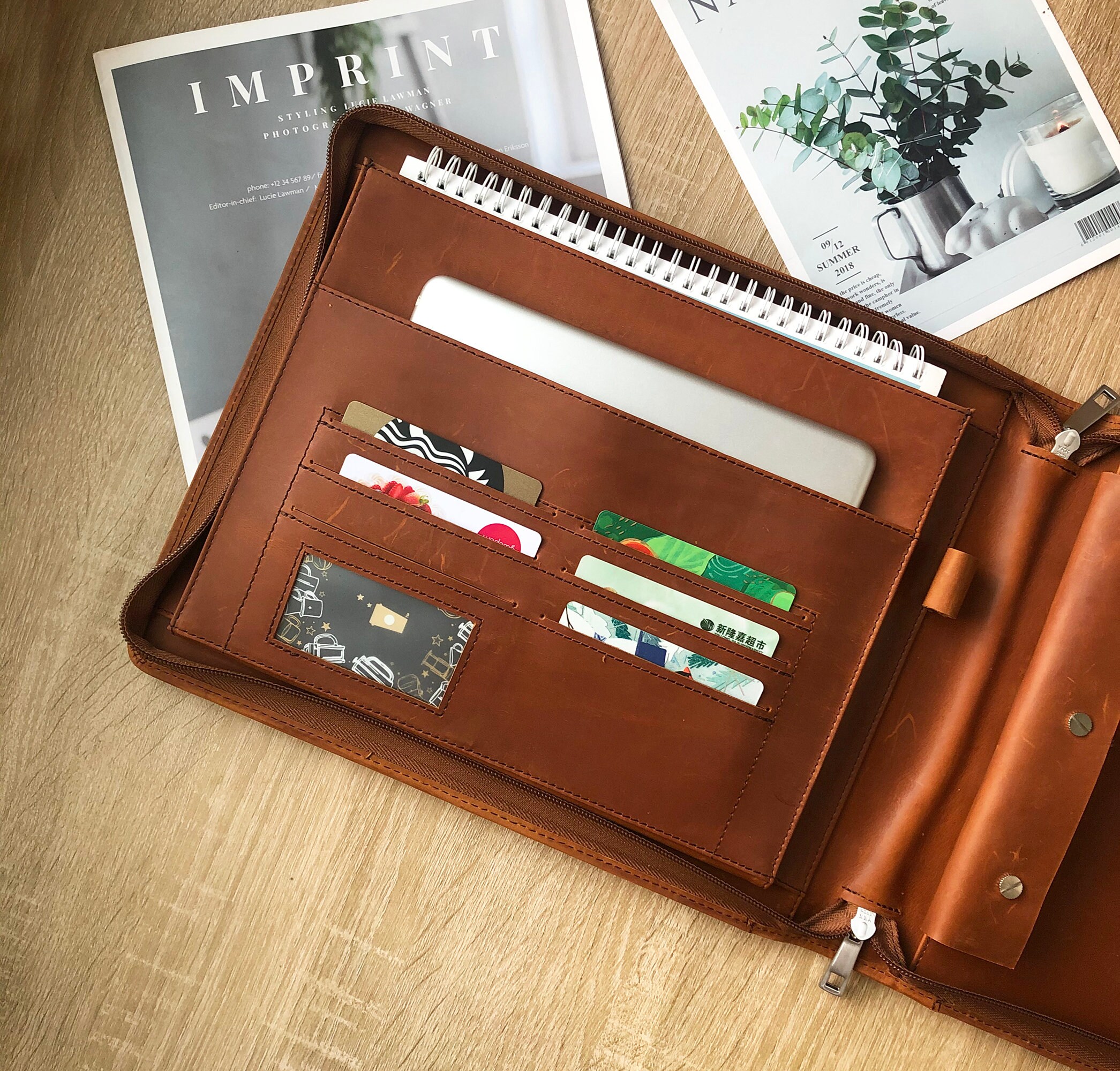 Personalized Pilots Log Book Binder Leather Custom, Perfect Gift for ...