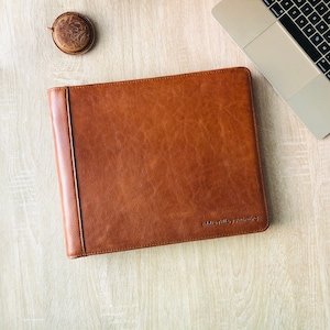Cartable personnalisé à 3 anneaux, Reliure à carreaux en cuir avec fermeture à glissière, Carnet de bord de pilote personnalisé, Journal de pilote pour papier format lettre