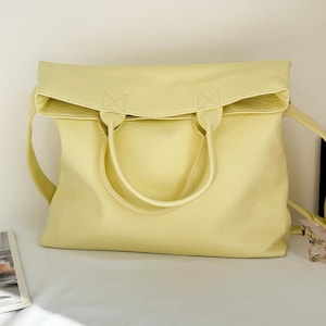 Grand sac à bandoulière souple pour femme, sac souple en cuir végétalien, sac hobo sac fourre-tout en cuir pour femme, sac de travail, cadeau de mariage pour elle
