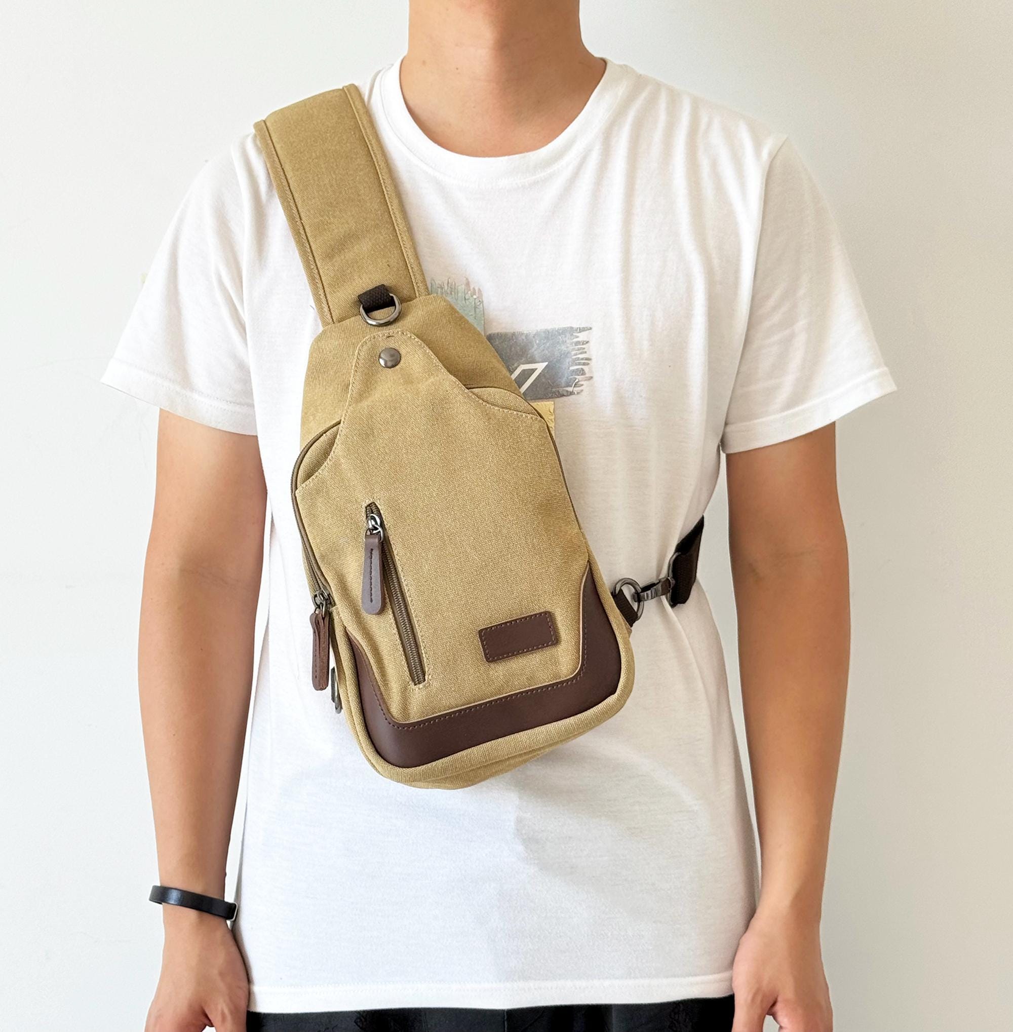 Mens sling bag Etsy